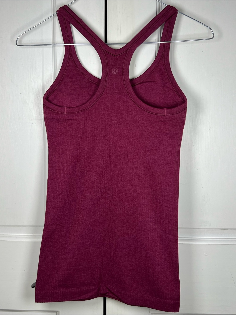 Lululemon Ebb to Street Tank Top Ribbed Raspberry Color Size 4 - Picture 5 of 7